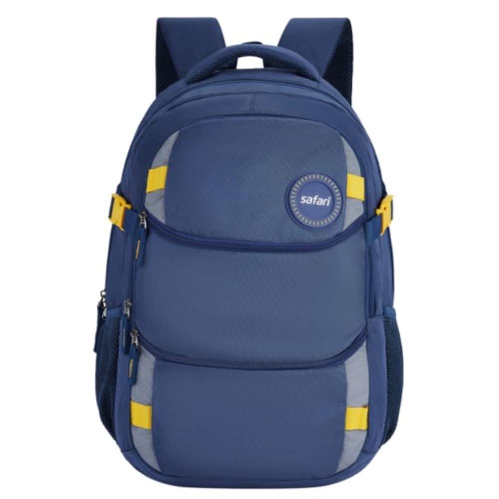 Safari Twin Deluxe 19 FB Laptop Backpack, Navy Blue