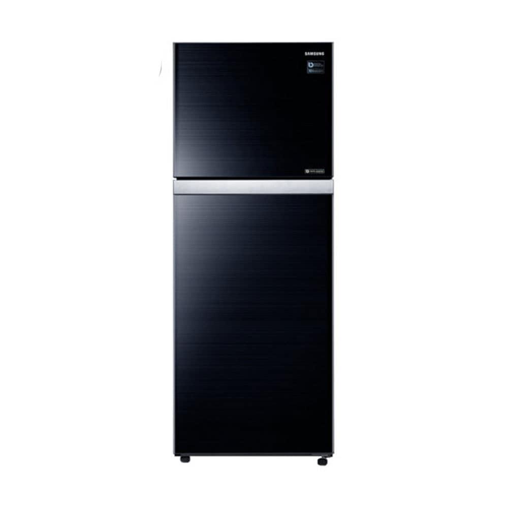 Samsung 415 litres 3 Star Double Door Refrigerator, Black Glass RT42K5068GL/TL