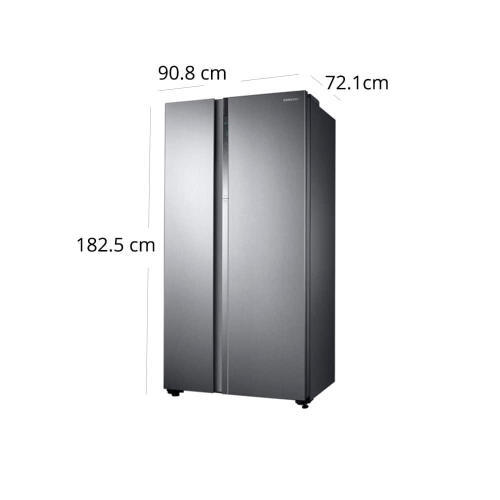 Buy Samsung 674 litres Side-by-Side Refrigerator, Elegant Inox