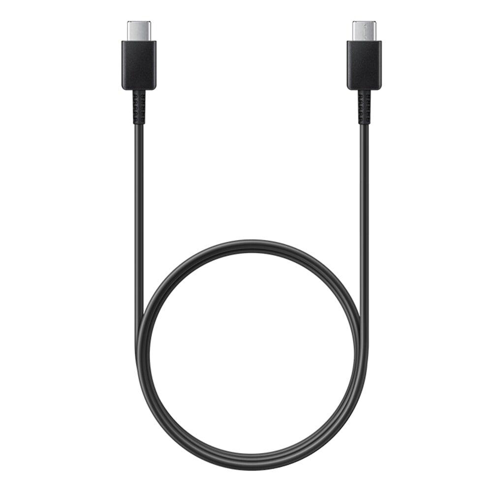 Samsung USB-C to USB-C Cable, Universal Compatibility, Reversible Design, 2 Amp, 100 cm (1 m) Length, High Speed Data Transfer/Charging, Original, Black, EP-DA705BBEGIN