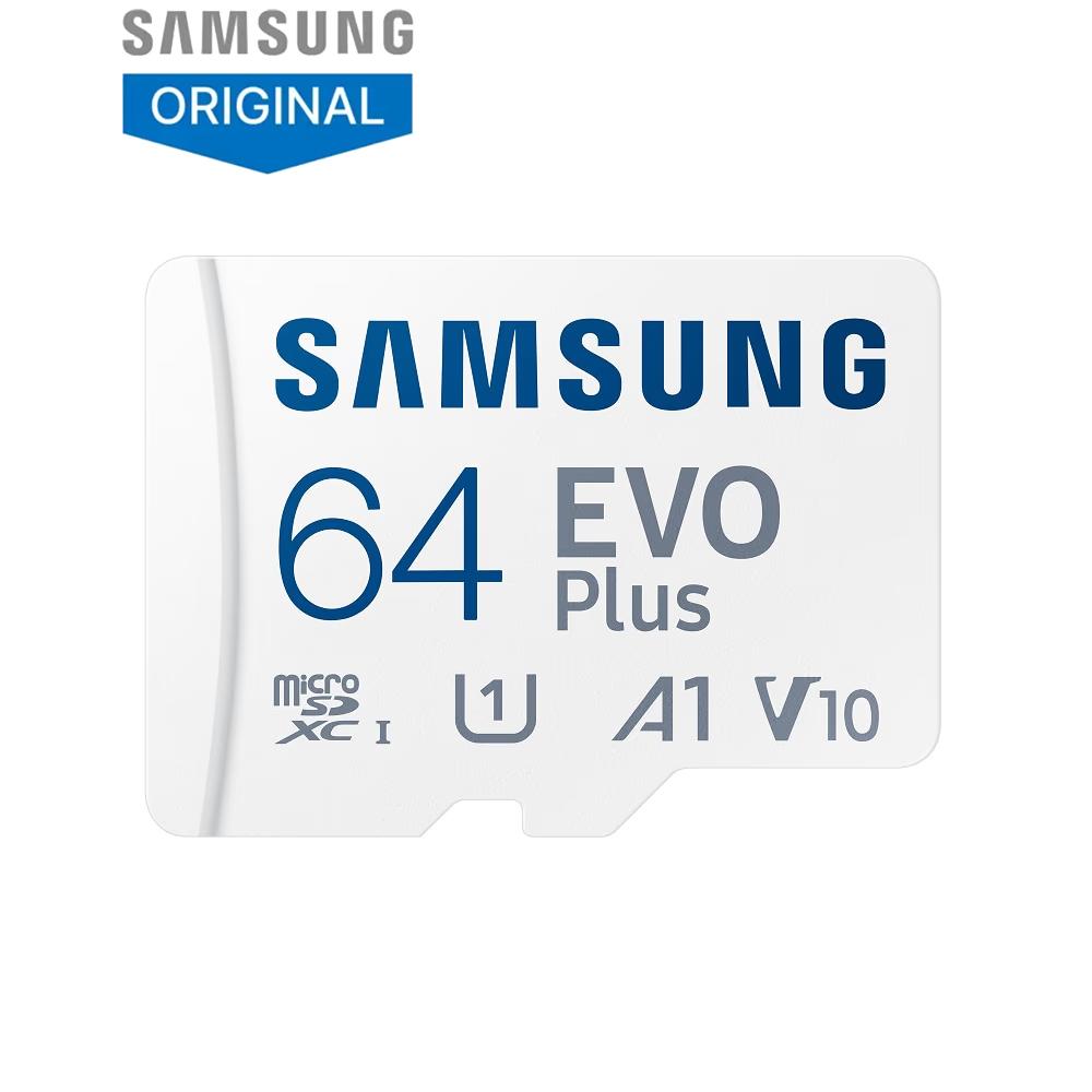Samsung EVO Plus 64GB microSDXC UHS-I U1 130MB/s Full HD & 4K UHD Memory Card with Adapter