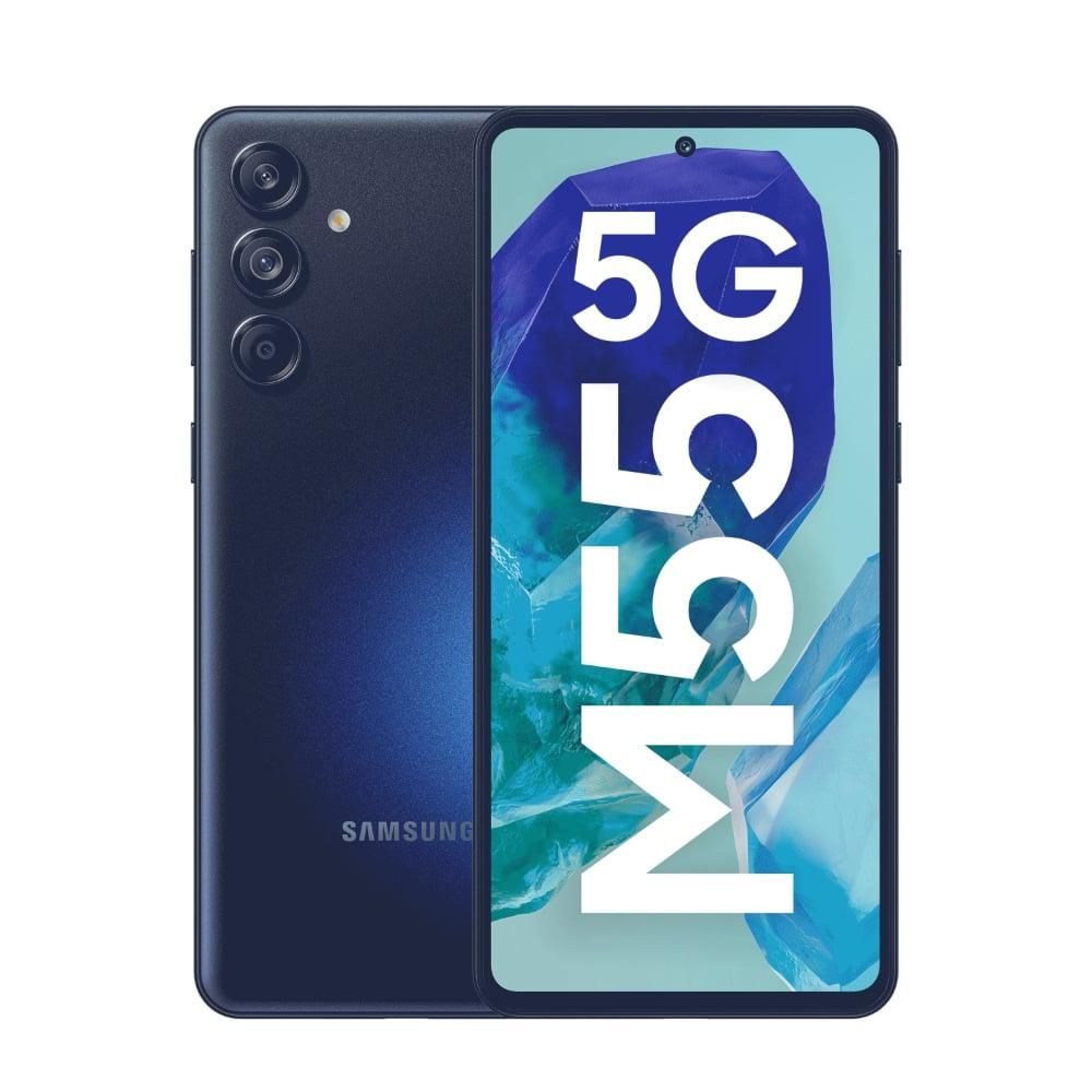Samsung Galaxy M55 5G 256 GB, 12 GB RAM, Denim Black, Mobile Phone