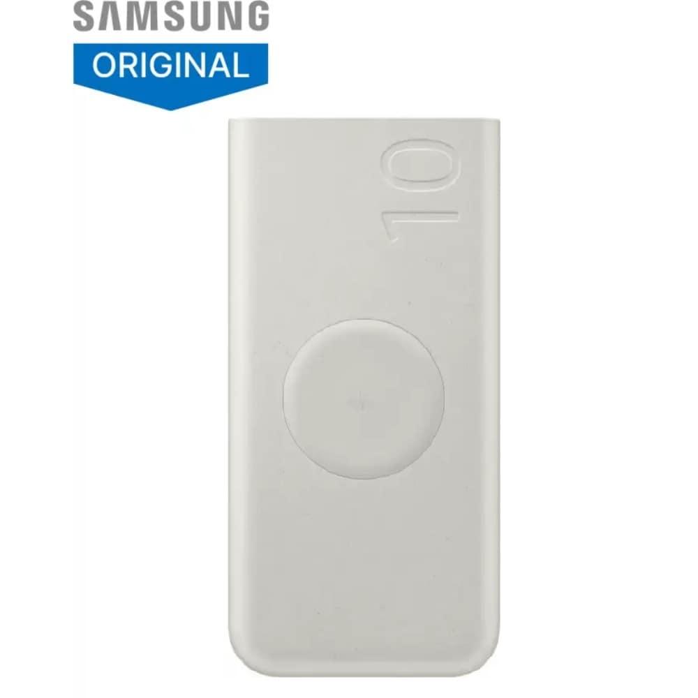 Samsung Galaxy 25 W 10000 mAh Wireless Power Bank, 2 Type-C ports, Wireless Charging Output, Charge 3 Devices Simultaneously (2 wired + 1 wireless), Type-C to Type-C Cable Included, Original, Grey