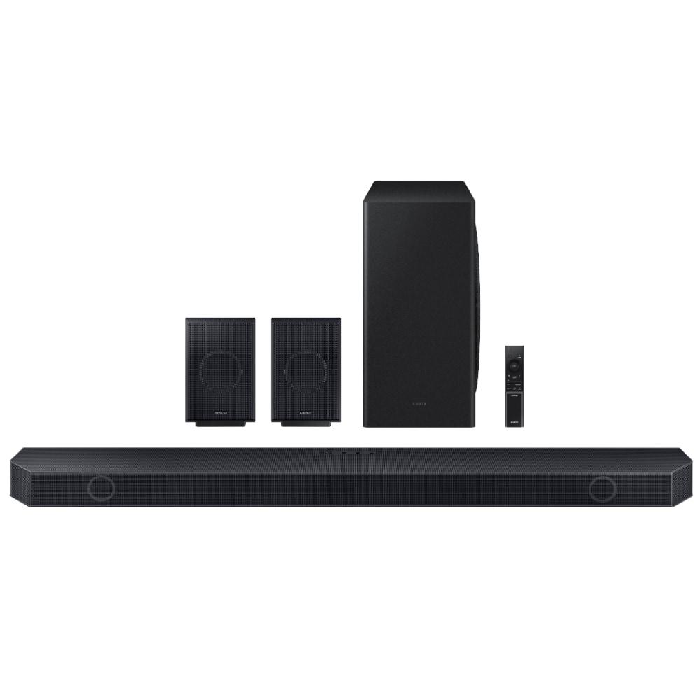 Samsung 540 W 9.1.4 ch (HW-Q930D/XL) Wireless Dolby Atmos Soundbar with Subwoofer, Center/Up/Side Firing Speakers, Surround Sound, Alexa Built-in, AirPlay2, Wi-Fi, Bluetooth, HDMI (Titan Black)