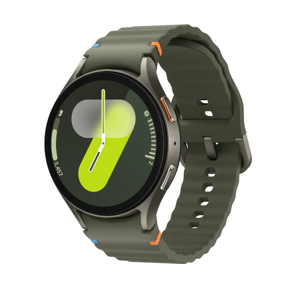Samsung Galaxy Watch 7 44 mm Bluetooth Smart Watch, 3nm Processor, Dual GPS, Sapphire Glass & Armour Aluminum, 5ATM & IP68, HR, SpO2, BP & ECG Monitor, Green, SM-L310NZGAINS