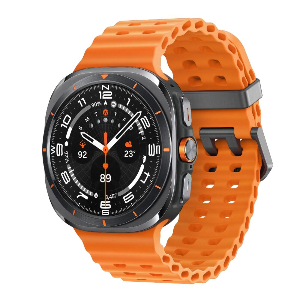 Samsung Galaxy Watch Ultra Smart Watch, Upto 100 H battery, 3nm Processor, Dual GPS, Quick Button/Siren, Sapphire Glass & Titanium, 10ATM & IP68, BP & ECG Monitor, Energy Score & AGEs, Titanium Gray, SM-L705FDAAINS