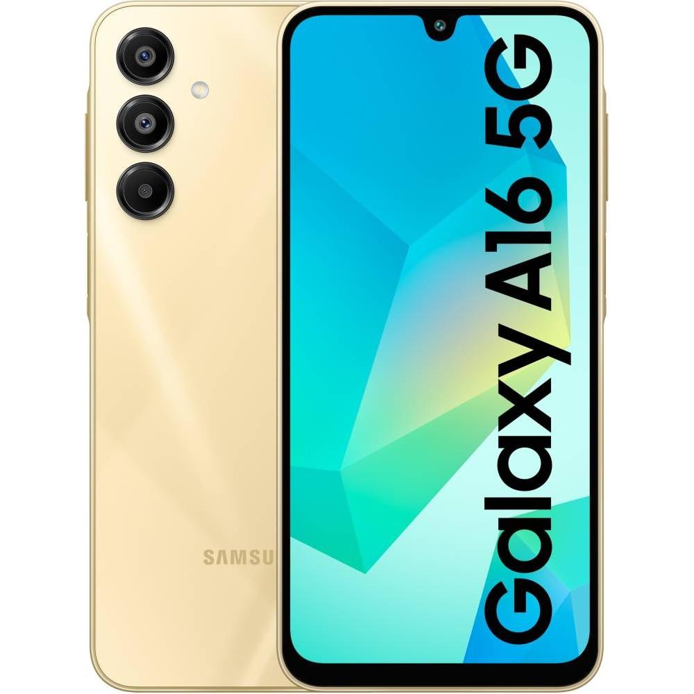 Samsung Galaxy A16 5G 128 GB, 8 GB RAM, Gold, Mobile Phone