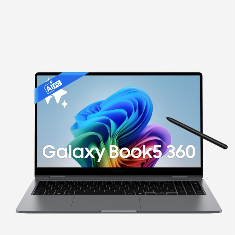 Samsung Galaxy Book5 360 NP750QHA-LG2IN Notebook Laptop (Intel Core Ultra 7/16 GB/512 GB SSD/Intel Arc Graphics/Windows 11 Home/MSOffice/AMOLED ), 39.62 cm - 15.6 inch, Grey