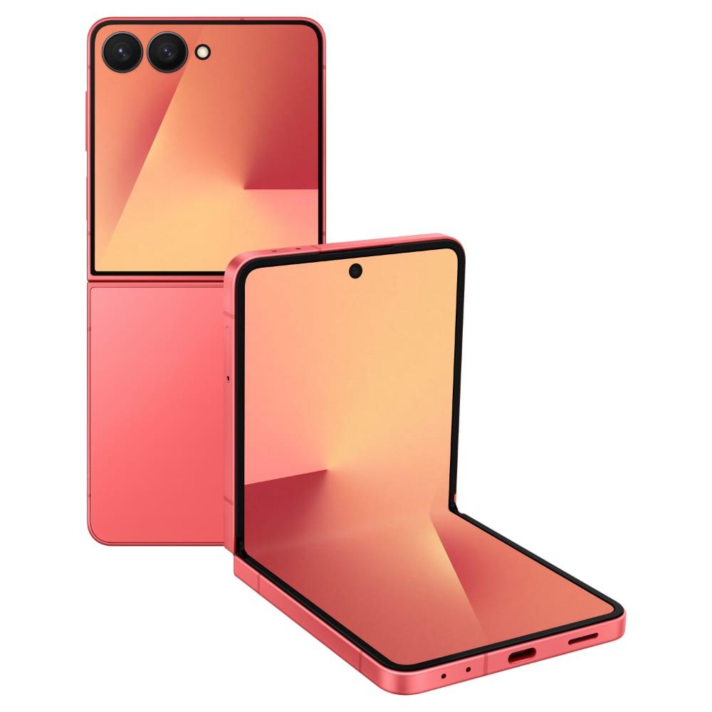 Samsung Galaxy Z Flip7 5G 256 GB, 12 GB RAM, Coralred, Mobile Phone