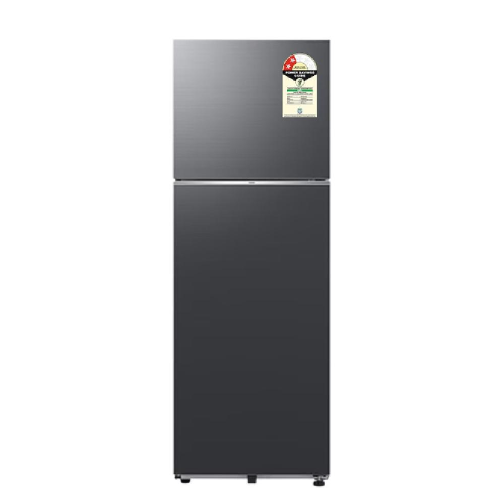 Samsung 350 L 2 Star 5-in-1 Convertible Frost Free Double Door Refrigerator, RT38HG5A42BXHL, Luxe Black