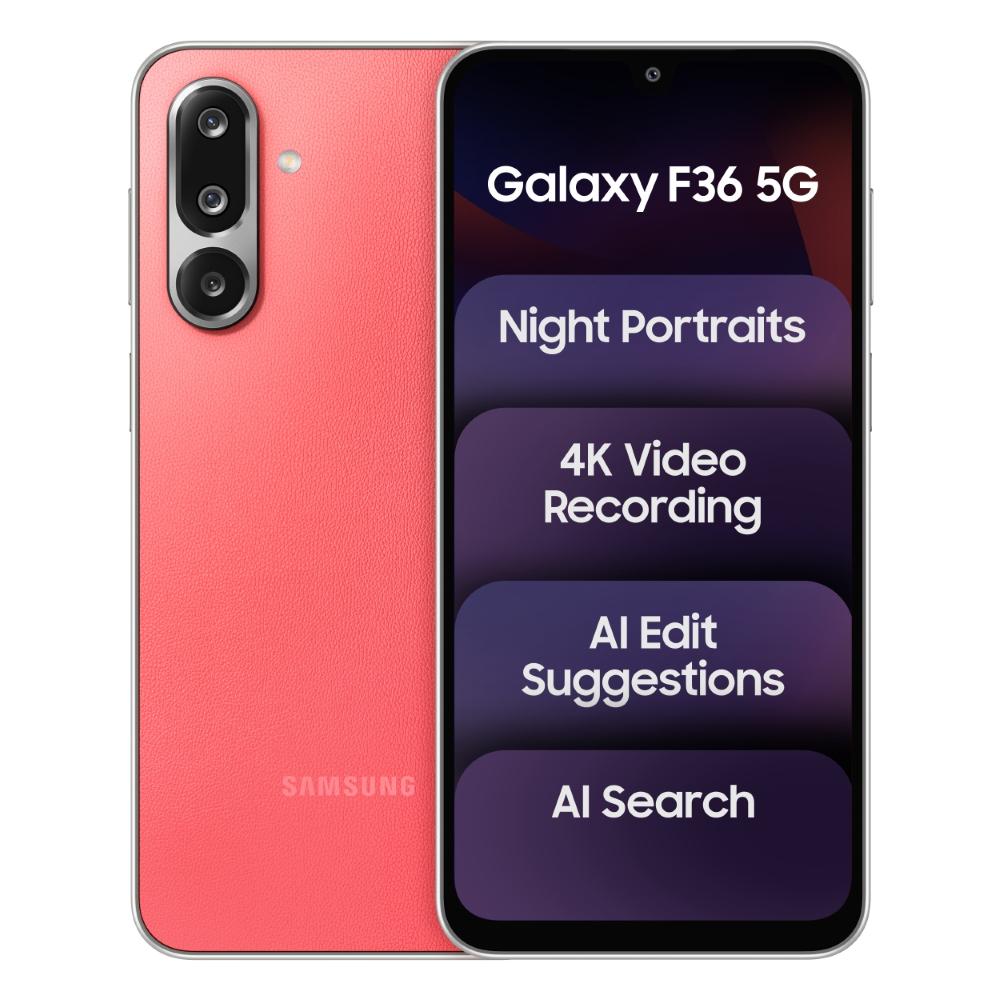 Samsung F36 5G 128 GB, 6 GB RAM, Red, Mobile Phone