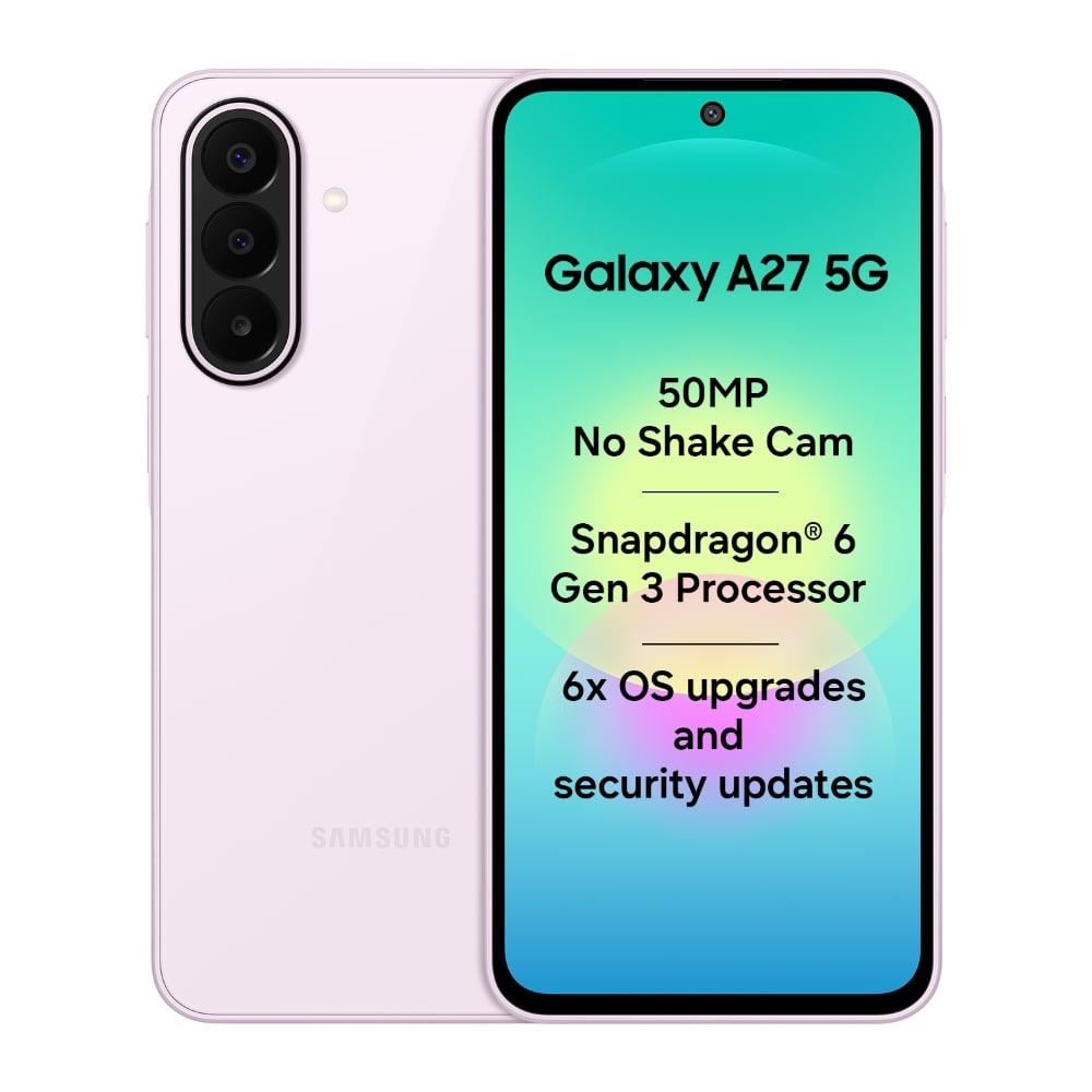 Samsung Galaxy A27 5G 128 GB, 6 GB RAM, Light Pink, Mobile Phone