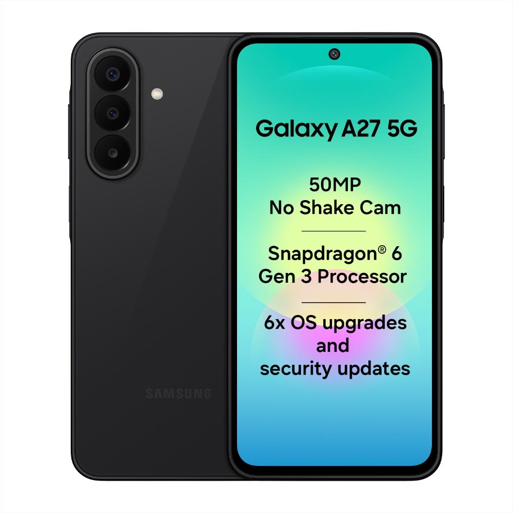 Samsung Galaxy A27 5G 128 GB, 6 GB RAM, Black, Mobile Phone