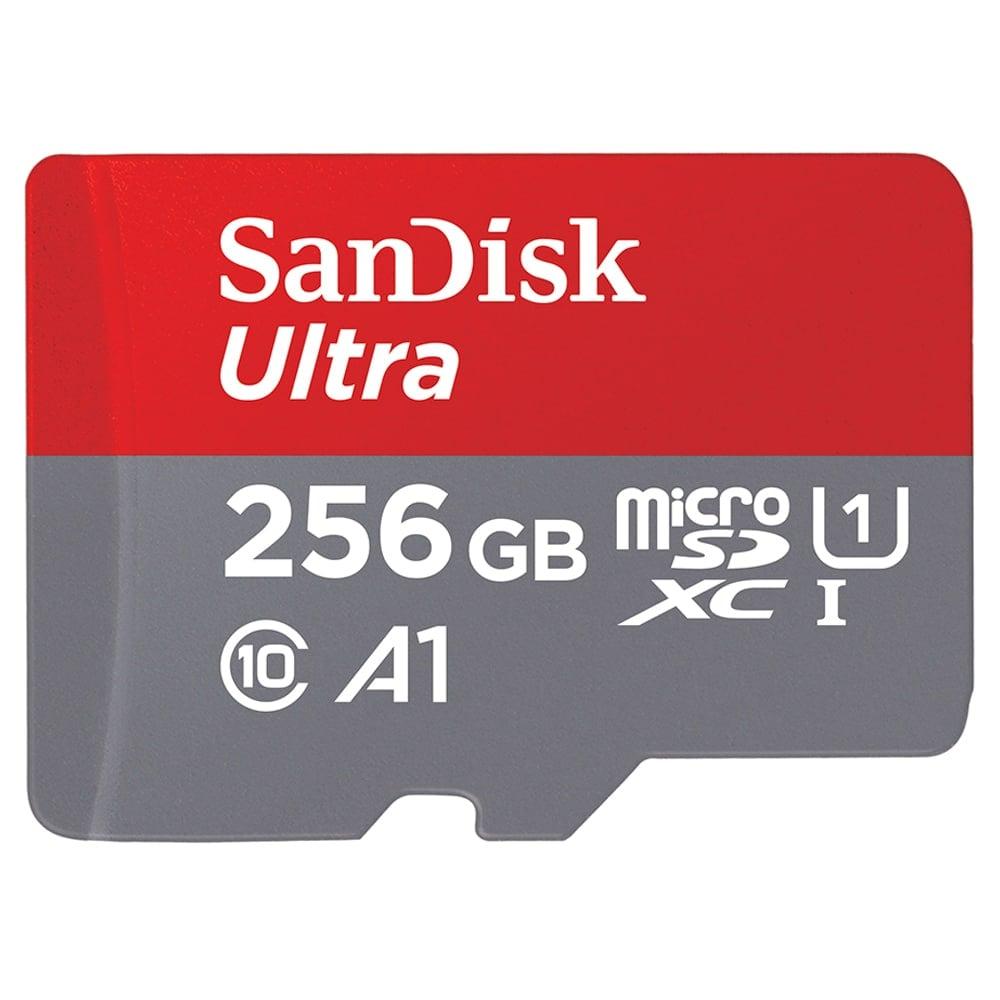 SanDisk Ultra microSDXC UHS-I Card, 256GB, 150MB/s R, 10 Y Warranty, for Smartphones