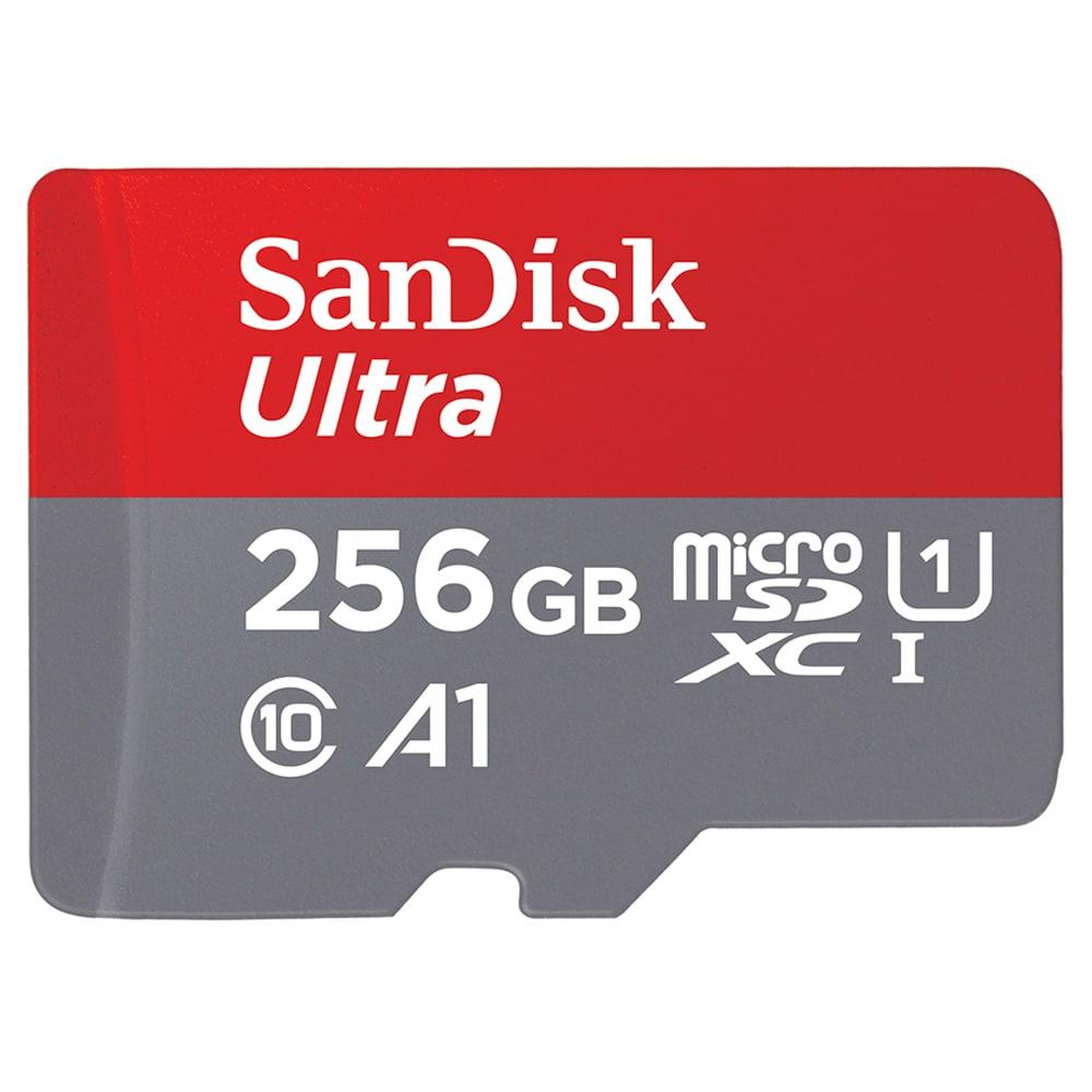 SanDisk Ultra microSDXC UHS-I Card, 256GB, 150MB/s R, 10 Y Warranty, for Smartphones