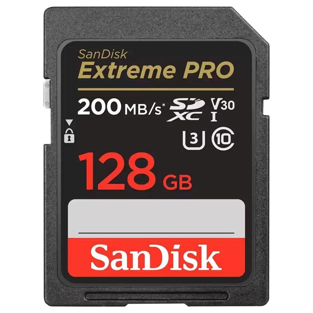 SanDisk 128 GB Extreme Pro SD UHS-I Memory Card with Up to 200 MB/Sec Read Speed