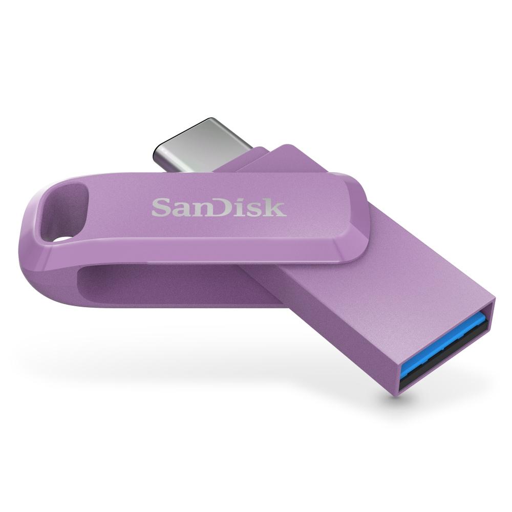 SanDisk Ultra Dual Drive Go Pen Drive, USB Type-C, 64 GB, 300 MB/sec, Lavender