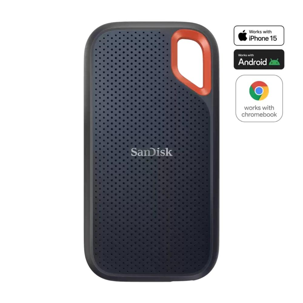 SanDisk 2 TB E61 Extreme Portable External SSD, Black