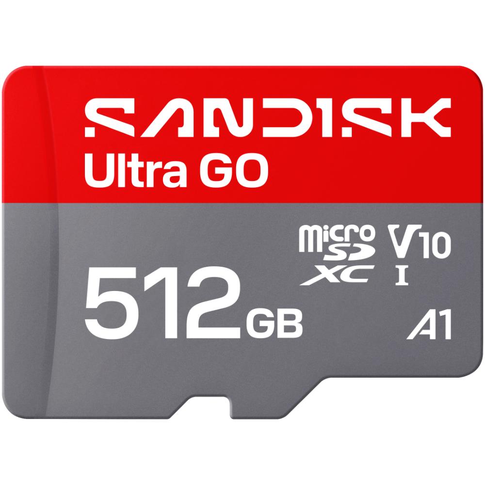 Sandisk 512 GB UltraGo UHS-I 190 MB/s MicroSD Memory Card