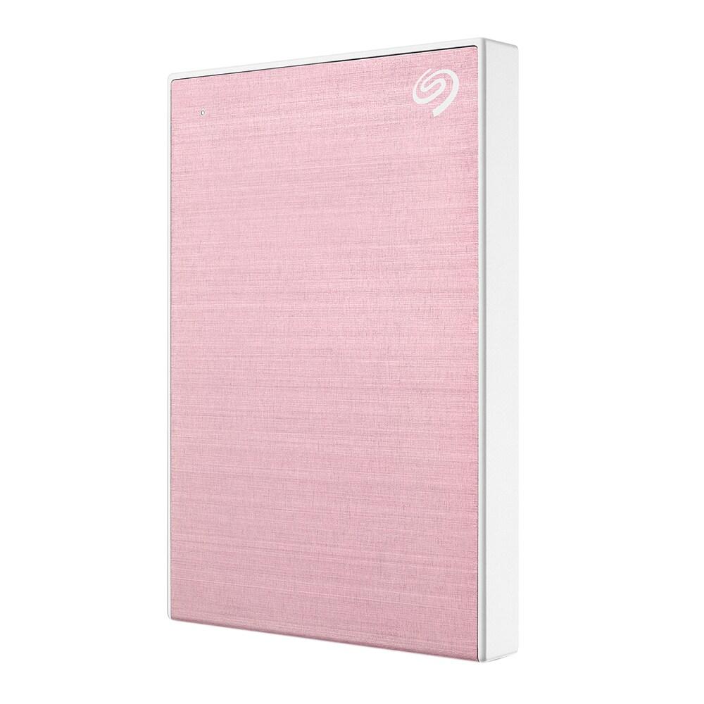 Seagate One Touch 2 TB External HDD with Password Protection - Rose Gold, for Windows and Mac, with 3 Year Data Recovery Services (STKY2000405)