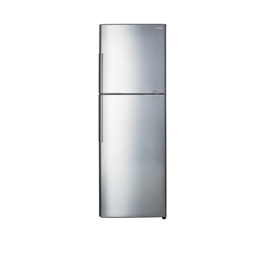Sharp 342 L 2 Star Frost Free Double Door Refrigerator, Silver, SJ-EP35T-SL