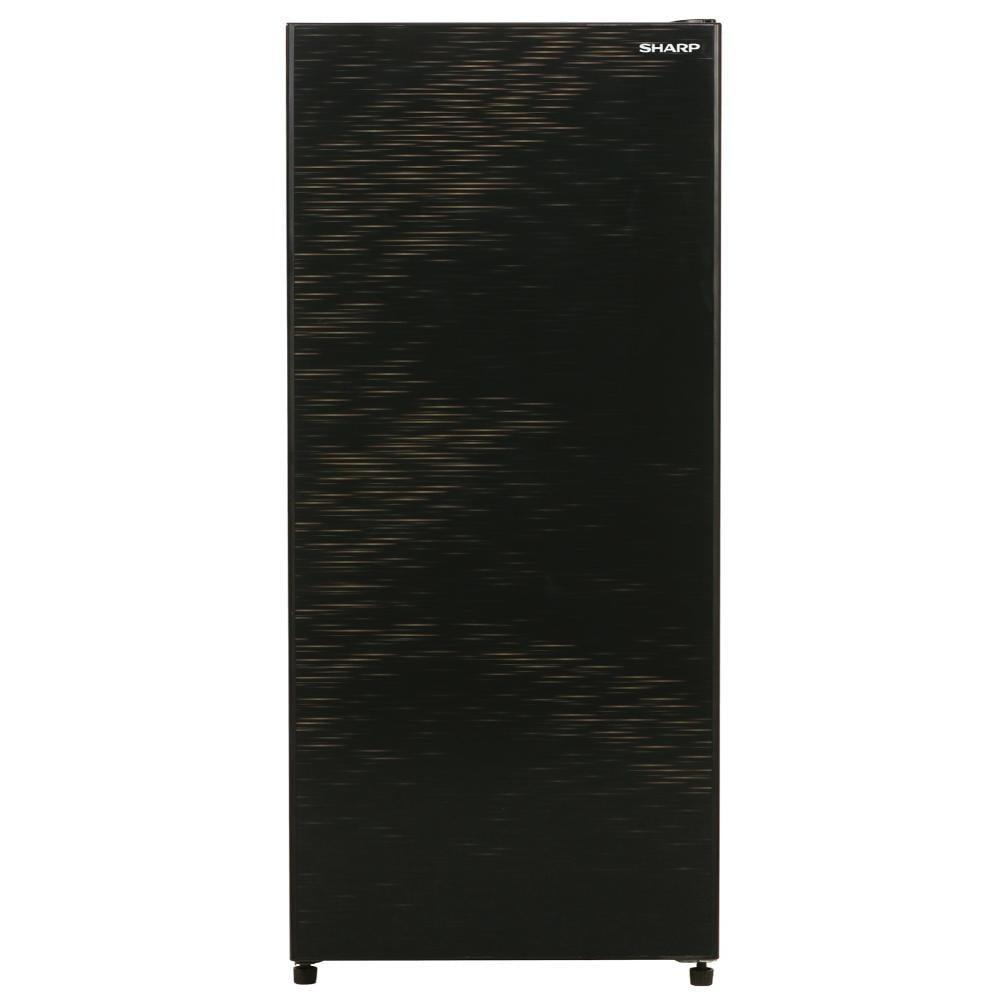 Sharp 193 L 4 Star Glass Door Direct Cool Single Door Refrigerator, Midnight Black, SJ-G19ST-BK