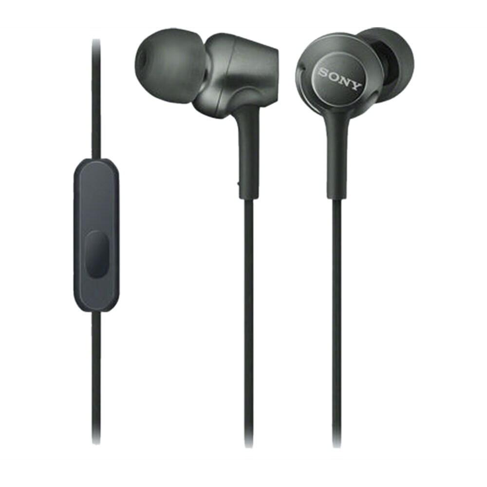 Sony MDR-EX255AP Wired Earphone with Inline Remote and Mic for Hands-free Calls, Black
