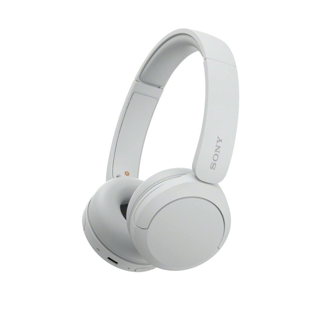 Sony WH-CH520, Wireless On-Ear Bluetooth Headphones with Mic, Up to 50 Hours of Playtime, Quick charging, Multipoint Connectivity, Fast Charge, White