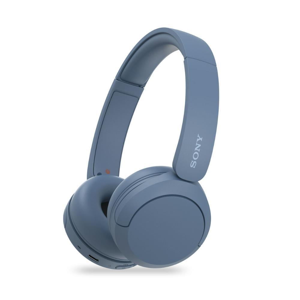 Sony WH-CH520, Wireless On-Ear Bluetooth Headphones with Mic, Up to 50 Hours of Playtime, Quick charging, Multipoint Connectivity, Fast Charge, Blue