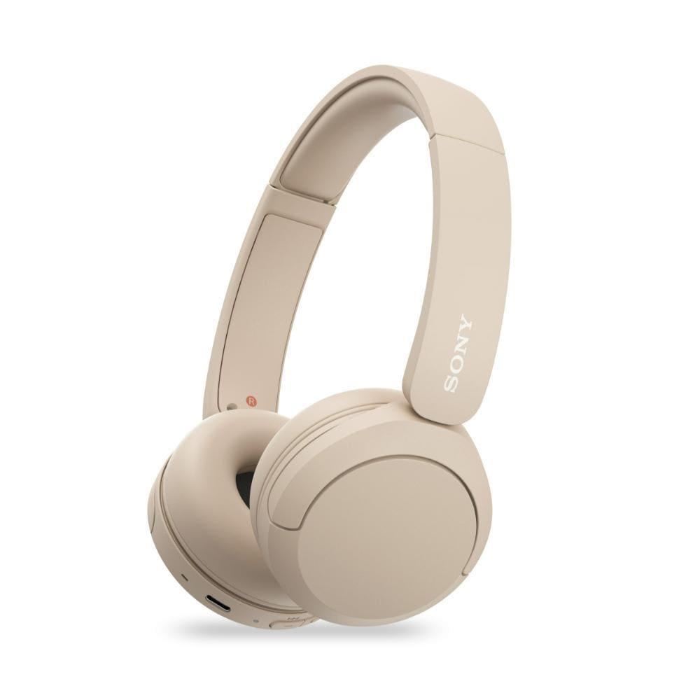 Sony WH-CH520, Wireless On-Ear Bluetooth Headphones with Mic, Up to 50 Hours of Playtime, Quick charging, Multipoint Connectivity, Fast Charge, Taupe