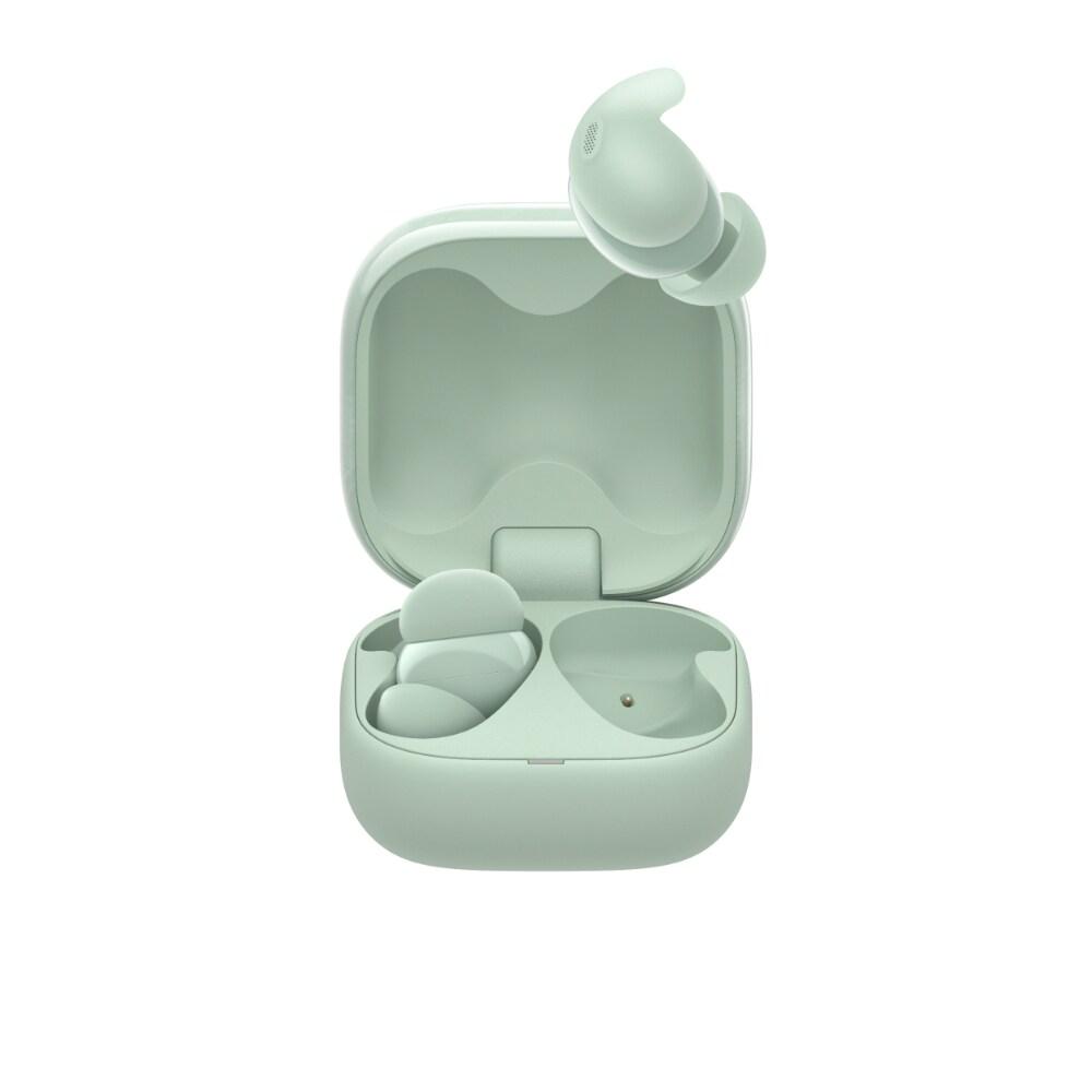 Sony LinkBuds Fit WF-LS910N Active Noise Cancelling Wireless Bluetooth Earbuds, Comfortable Fit with new supporters, High Call Quality with AI, Touchless Operation, Green