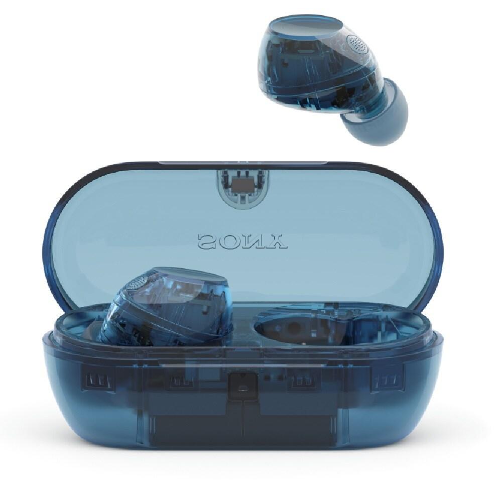 Sony WF-C710N, Digital Noise Cancelling Bluetooth Technology Earbuds with Touch Control, Up to 40 Hours Playtime with a Quick Charge of 5 Minutes, Ambient Sound Control, Glass Blue