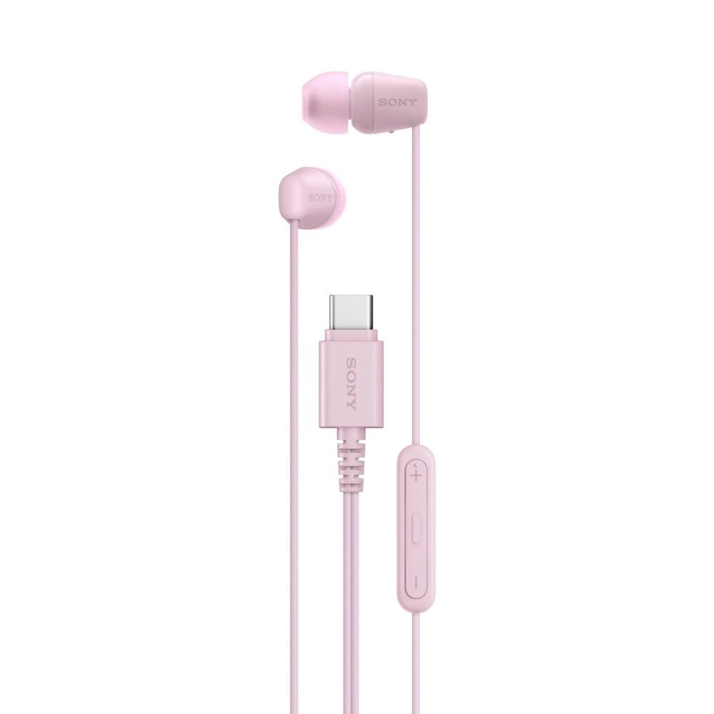 Sony IER-EX15C Wired in Ear Type C Earphone, In-Line remote for Volume & Mute Function with Mic, Tangle Free Serration Wire, Compatible with USB-C Devices, High Sound Quality (Pink)-2