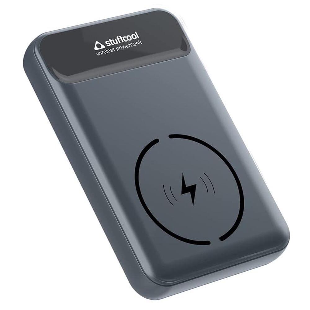 Stuffcool 10000 mAh Power Bank, PB9018W Grey