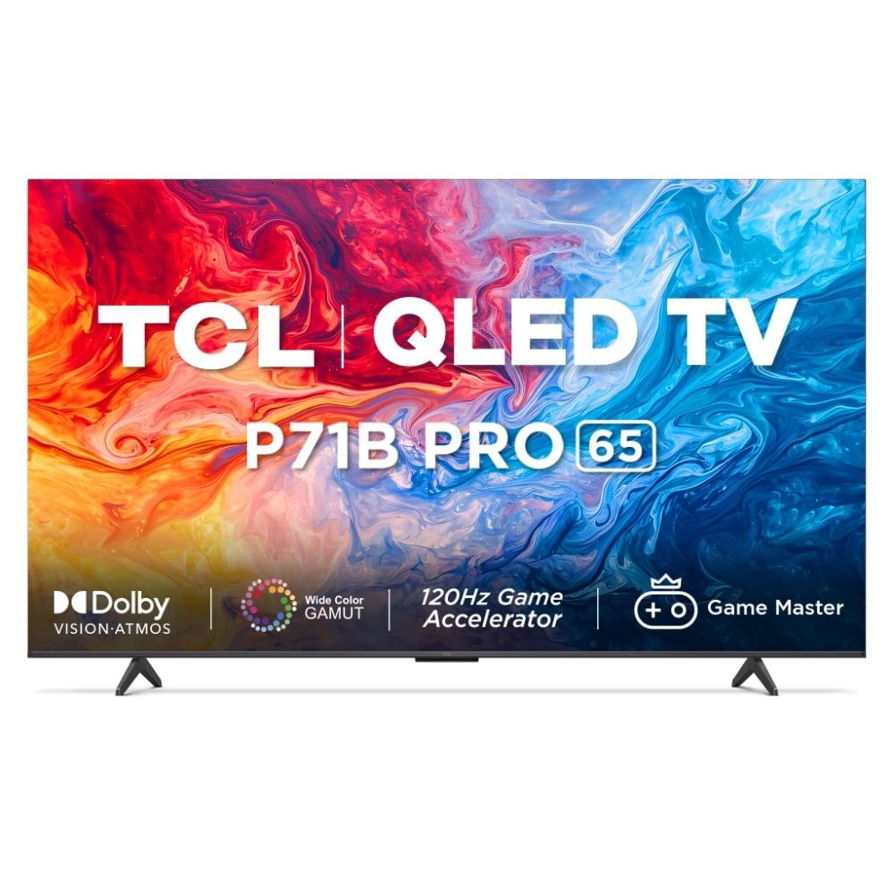 TCL 165 cm (65 inches) 4K Ultra HD Smart QLED Google TV, 65P71B Pro, Black