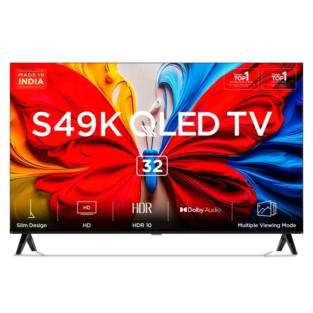TCL 81.28 cm (32 inch) HD QLED Google TV, 32S49K
