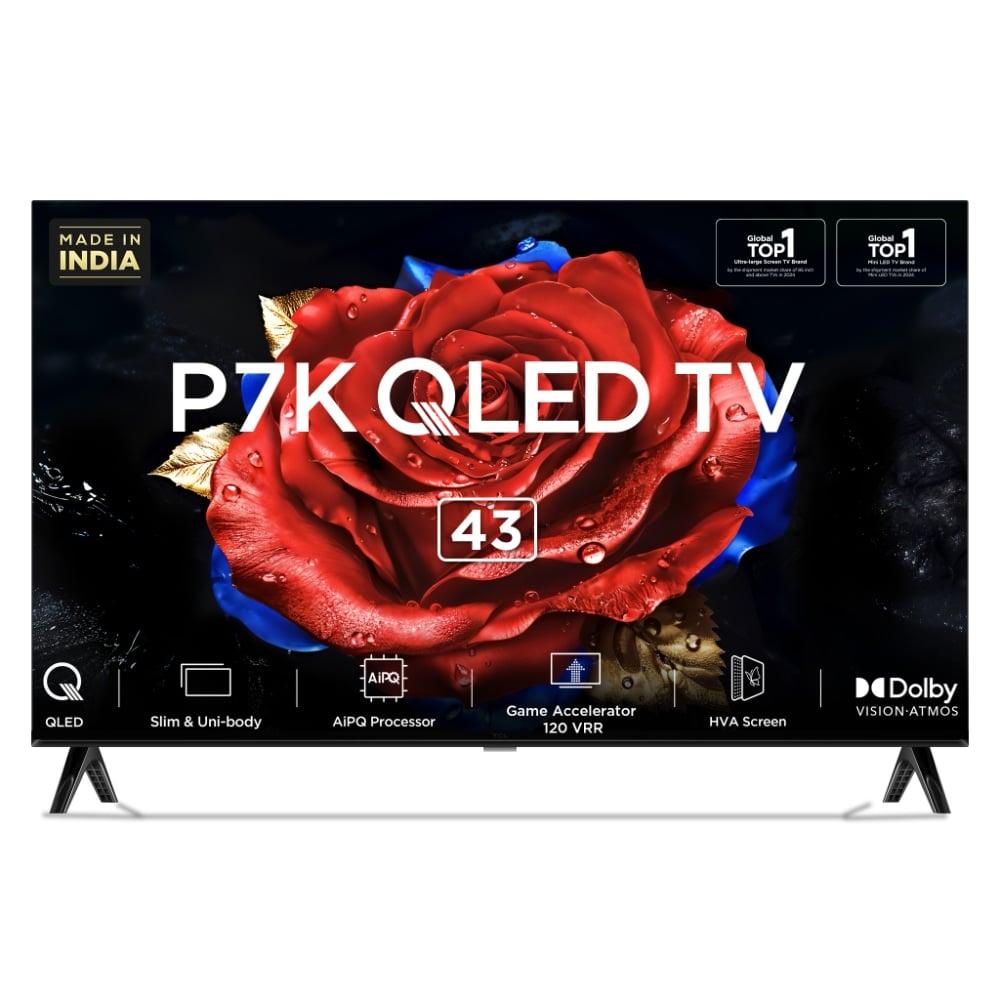 TCL 109 cm (43 inch) QLED Google TV, 43P7K