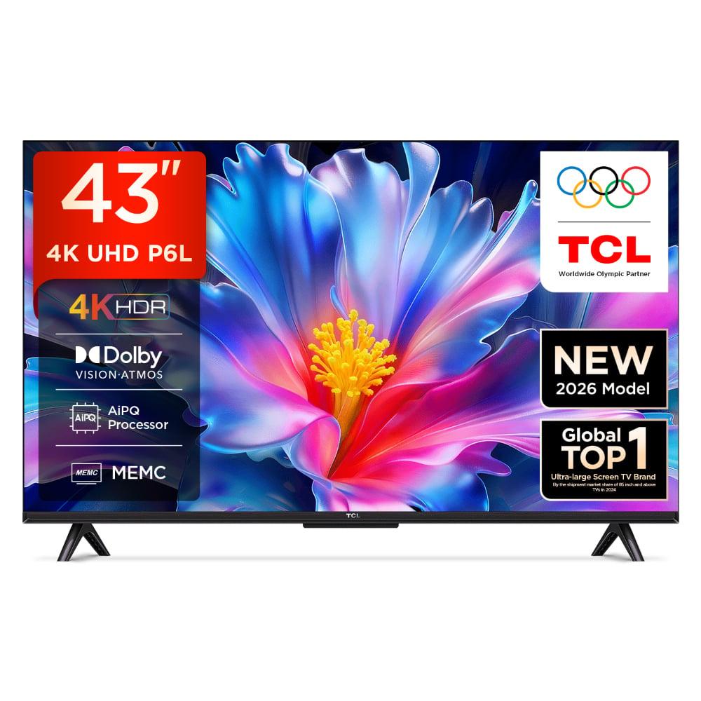 TCL 43P6L 109.22 cm (43 inch) Ultra HD Google TV, Black