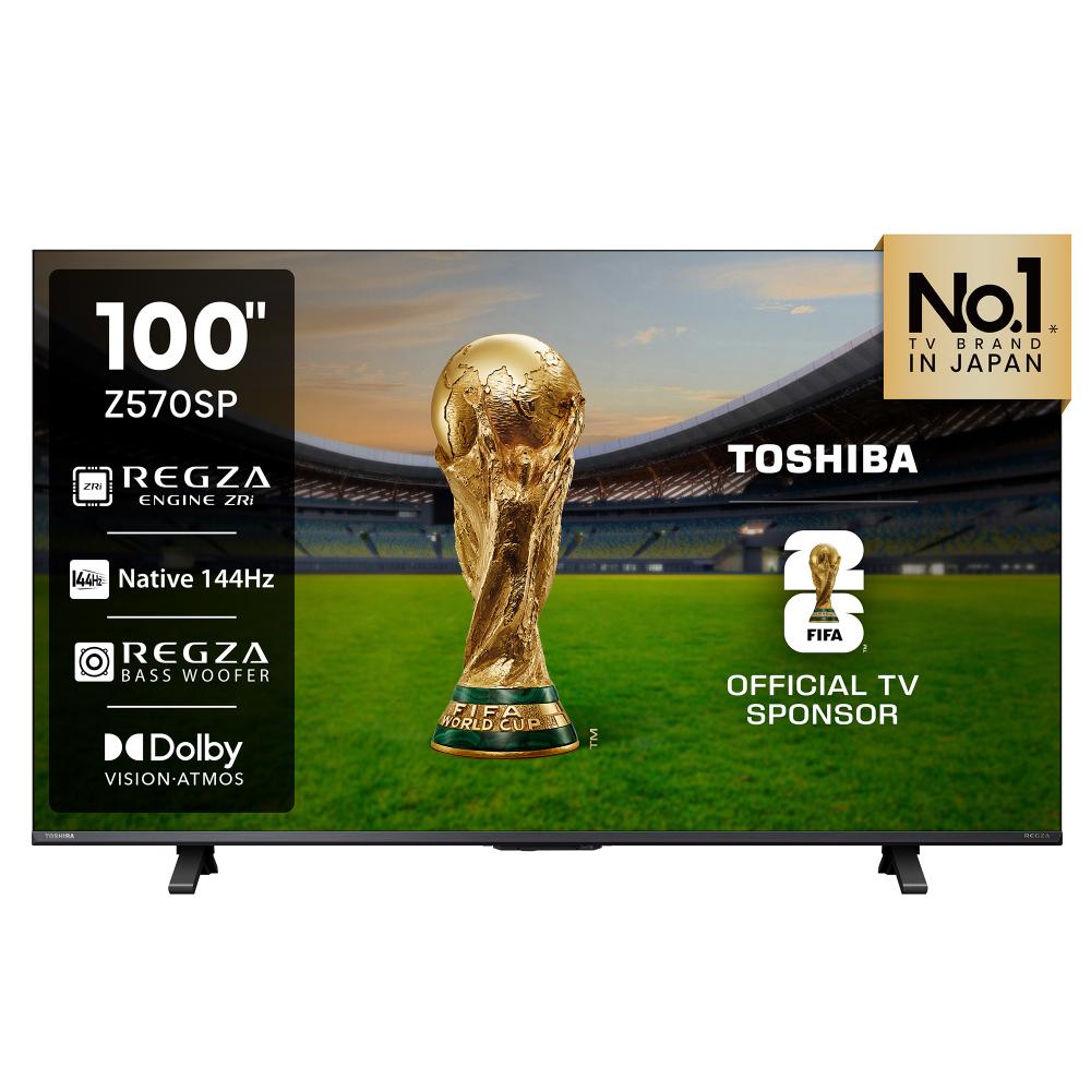 Toshiba 254 cm (100 inch) 4K UHD VIDAA LED TV, Black, 100Z570SP