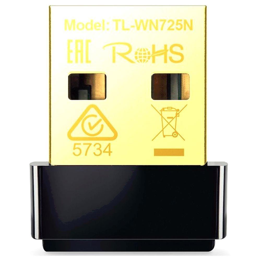 TP-Link USB WiFi Adapter for PC(TL-WN725N), N150 Wireless Network Adapter for Desktop - Nano Size WiFi Dongle Compatible with Windows 11/10/8.1/8/7/XP/ Mac OS 10.9-10.15 Linux Kernel 2.6.18-4.4.3