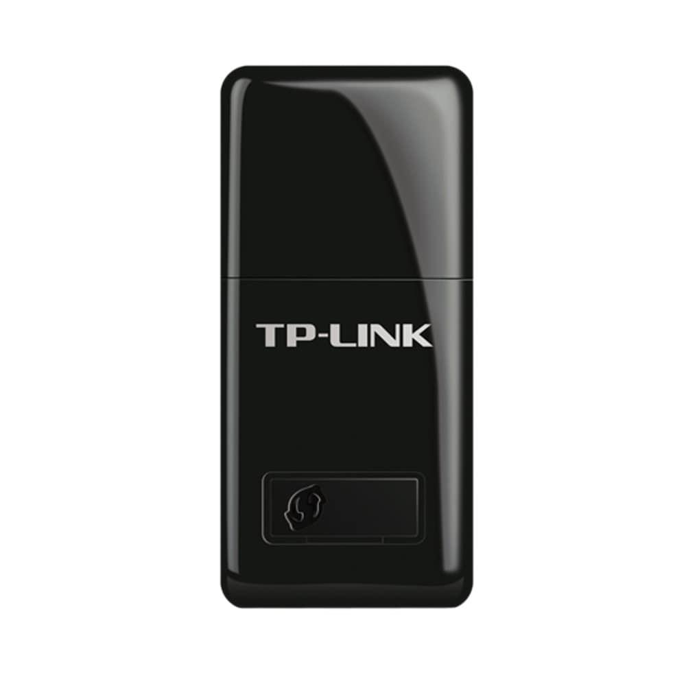 TP-LINK WiFi Dongle 300 Mbps Mini Wireless Network USB Wi-Fi Adapter for PC Desktop Laptop (Supports Windows XP/7/8/8.1, Mac OS and Linux, WPS, Soft AP Mode, USB 2.0) (TL-WN823N), Black