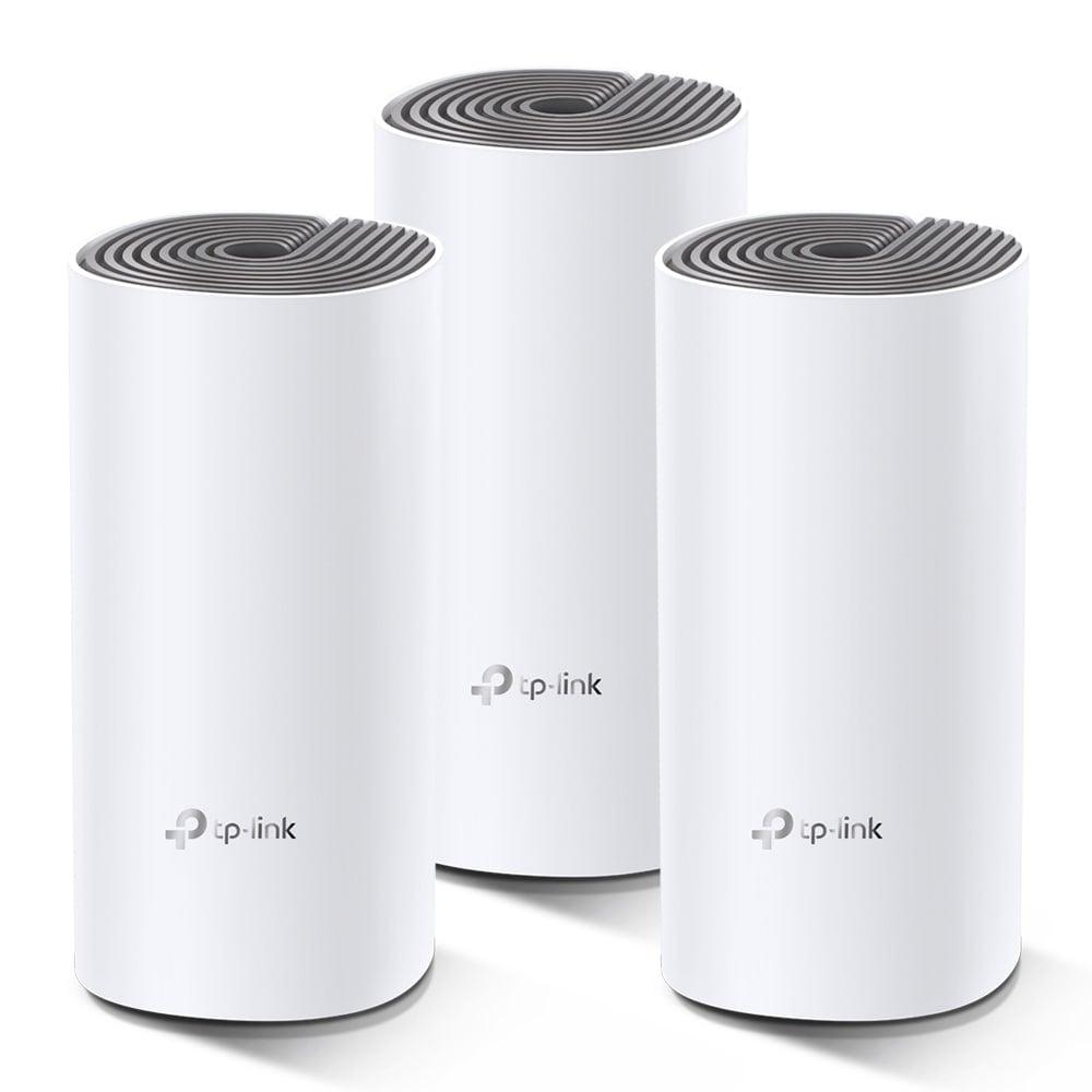 TP-Link Deco E4 1 to 2 Gbps Whole Home Mesh Wi-Fi System, Seamless Roaming and Speedy (AC1200) for Large Home, Work with Amazon Echo/Alexa, Router and WiFi Booster Replacement, Parent Control Router, Pack of 3-2