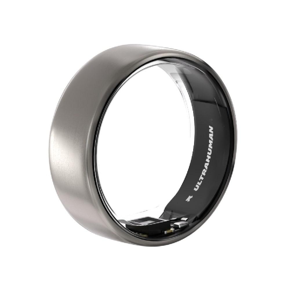 ULTRAHUMAN Ring AIR- S9 Raw Titanium- Size First with Sizing Kit - Track Sleep, Movement & Recovery Score, Workouts, HR, HRV - Up to 6 Days Battery