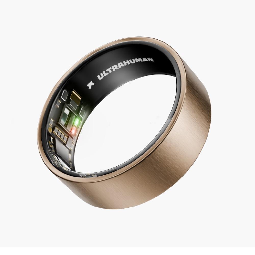 ULTRAHUMAN Ring AIR - Size 14 Brushed Rose Gold - Sleep and Fitness Tracker, Smart Ring for Men and Women, No app fee for Standard Features, Up to 6 Days Battery Life