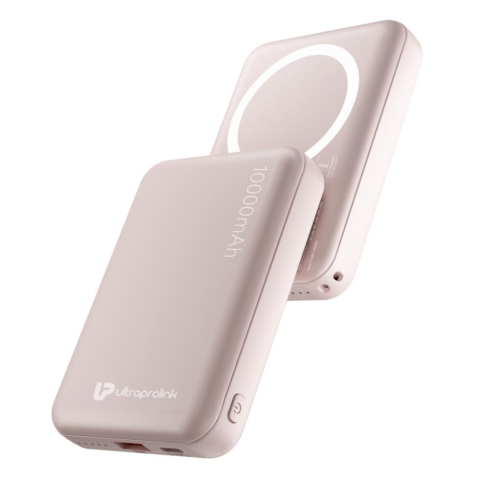 UltraProlink Juice-Up Mag6 10000 mAh Power Bank, Pink