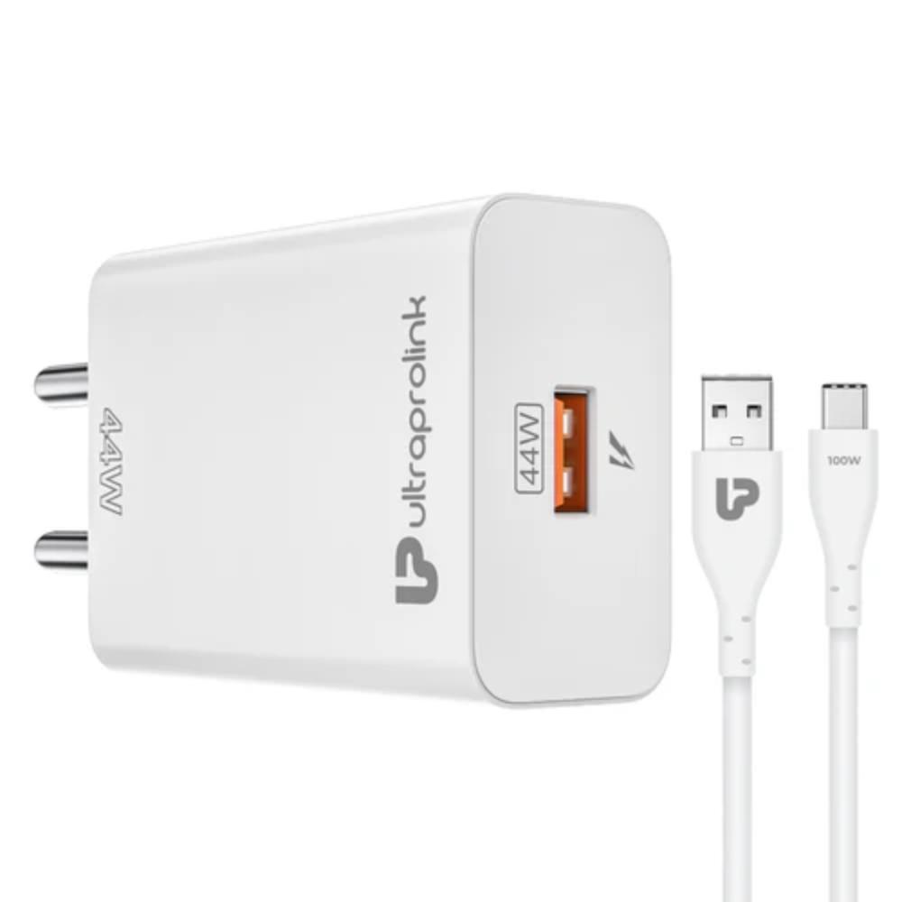 UltraProlink UM1135 44 W Multi Protocol Fast Travel Charger with 100 cm (1 m) Fast Charging Cable