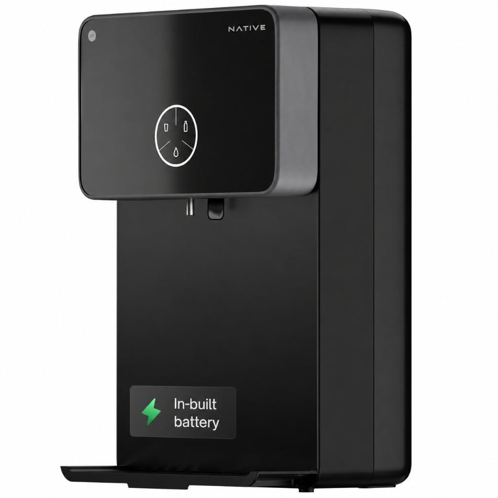Urban Company Native M2 Pro Water Purifier, 10-Stage RO+UV+Copper+Alkaline+Mineraliser, No Service for 2 Years, Preset Touch Dispensing + Battery, Smart Real-time Tracking