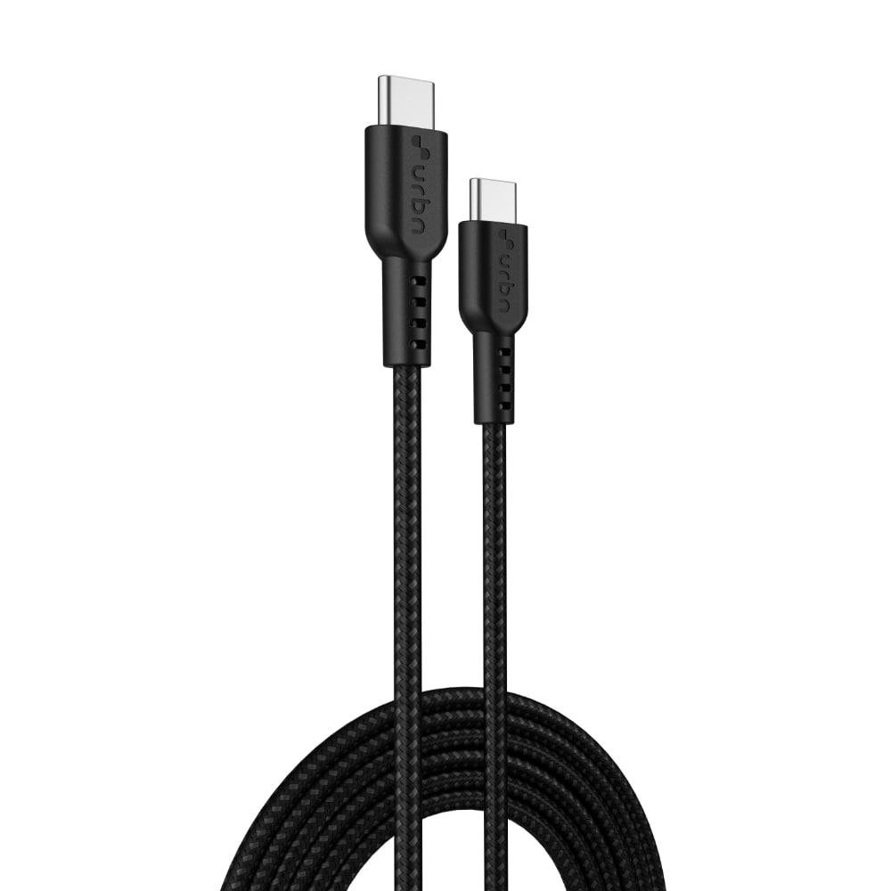 Urbn 60 W Pro Cord USB Type C to Type C Power Cable, Black