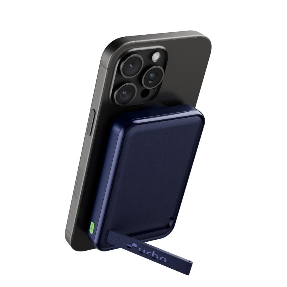 Urbn 10000 mAh 15 W Arc MagTag Power Bank with Stand, Blue
