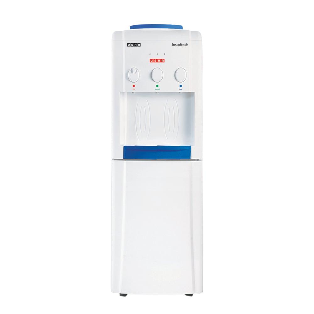 Usha Instafresh Floor Standing 18U FS Bottled Water Dispenser (Hot, Normal and cold functions)
